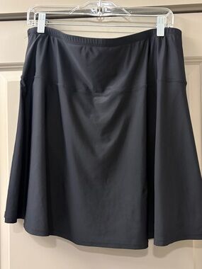 Black A-Line Women’s Swim Skirt - Plus Size